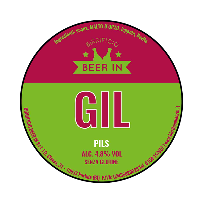 Beer In Beer In | GIL Gluten Free | 4,8% | Polykeg con Sacca 24 Lt. 24 LT Organic Beer