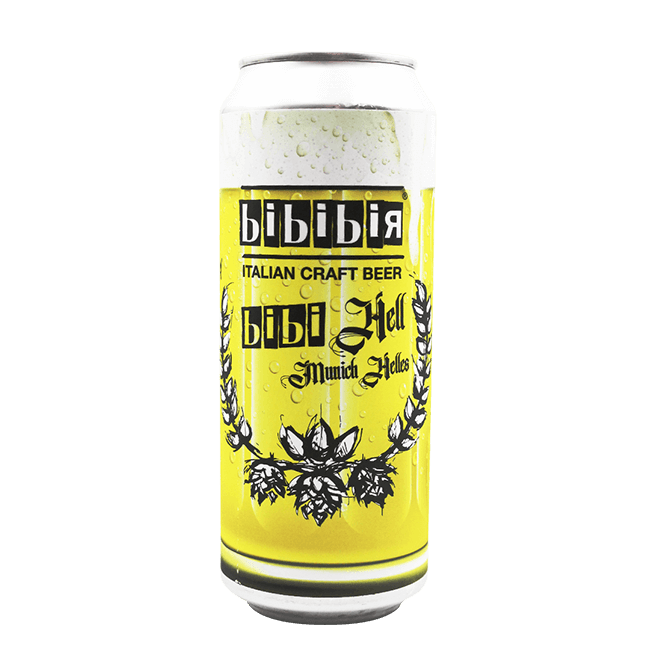 Bibibir Bibibir | Bibi Hell | 4,8% | Lattina 50 Cl. (Ct 12 Pz) 50 CL Organic Beer