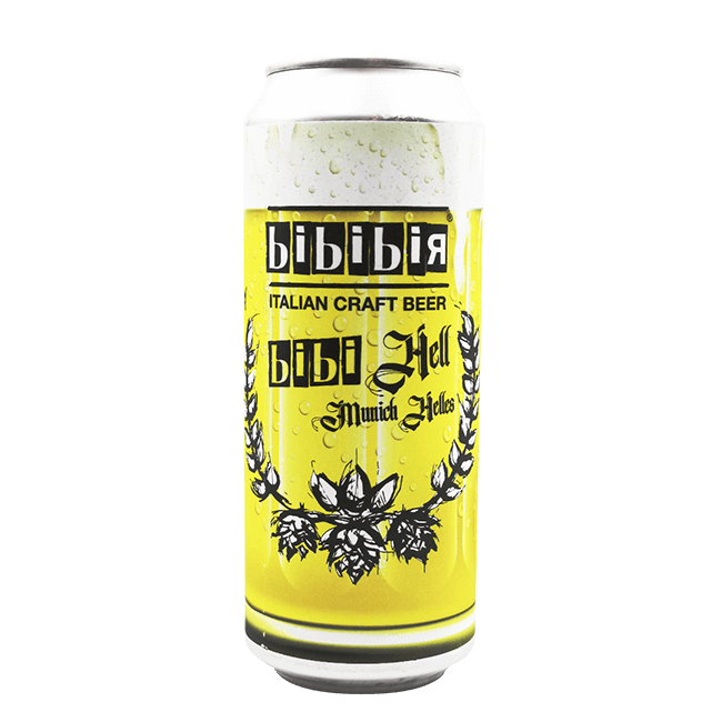 Lattina 50 Cl. della birra artigianale Bibi Hell di Bibibir, Castellalto
