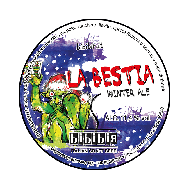 Bibibir Bibibir | La Bestia | 11,4% | Acciaio 20 Lt. Baionetta 20 LT ACCIAIO Organic Beer