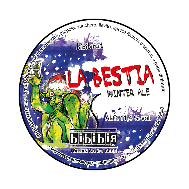 Bibibir Bibibir ∣ La Bestia ∣ 11,4% ∣ Polykeg 24 Lt. (Baionetta) 24 LT POLYKEG Organic Beer