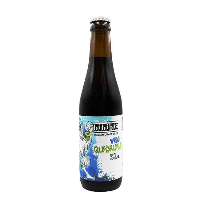 Bottiglia 33 Cl. della birra artigianale Vedo Quadruplo di Bibibir, Castellalto