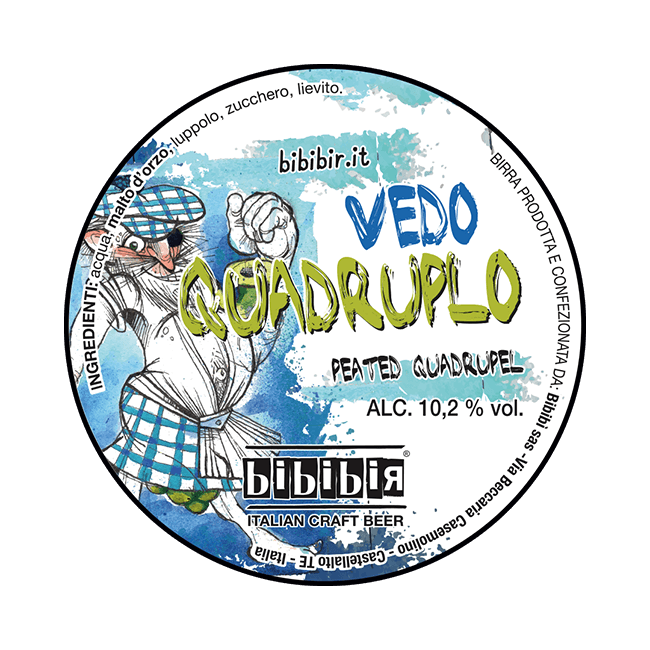Polykeg 24 Lt. della birra artigianale Vedo Quadruplo di Bibibir, Castellalto