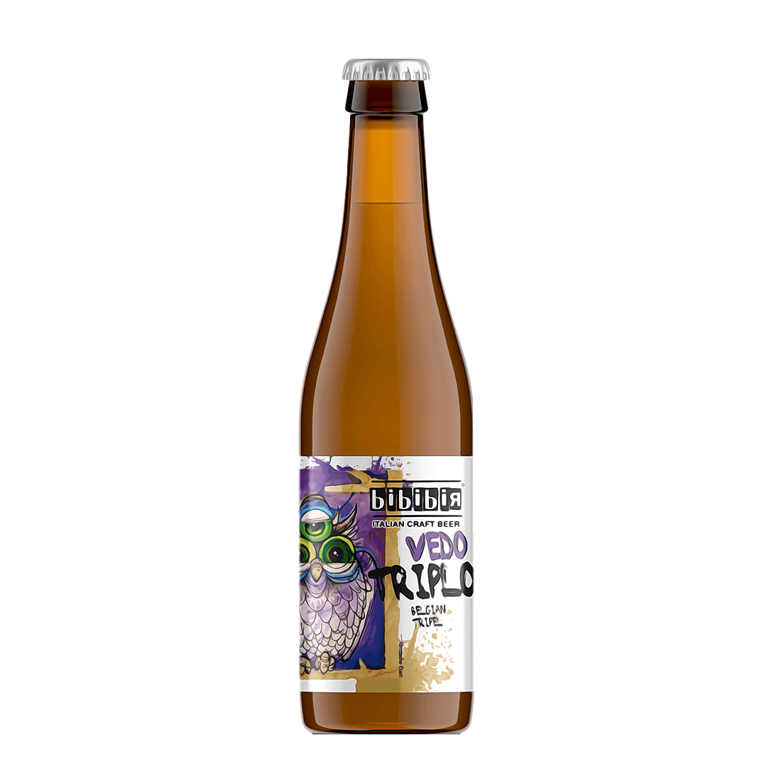 Lattina 33 Cl. della birra artigianale Vedo Triplo di Bibibir, Castellalto