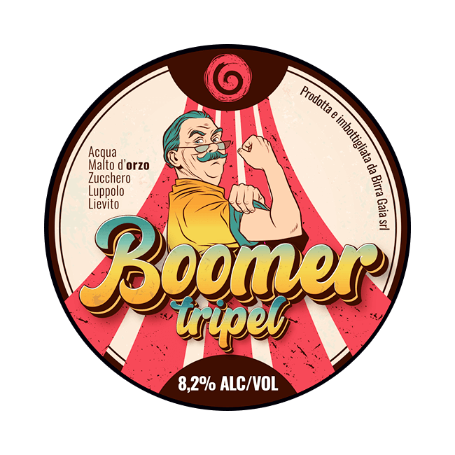Birra Gaia Birra Gaia | Boomer | 8,2% | Acciaio 25 Lt. Baionetta 25 LT ACCIAIO Organic Beer