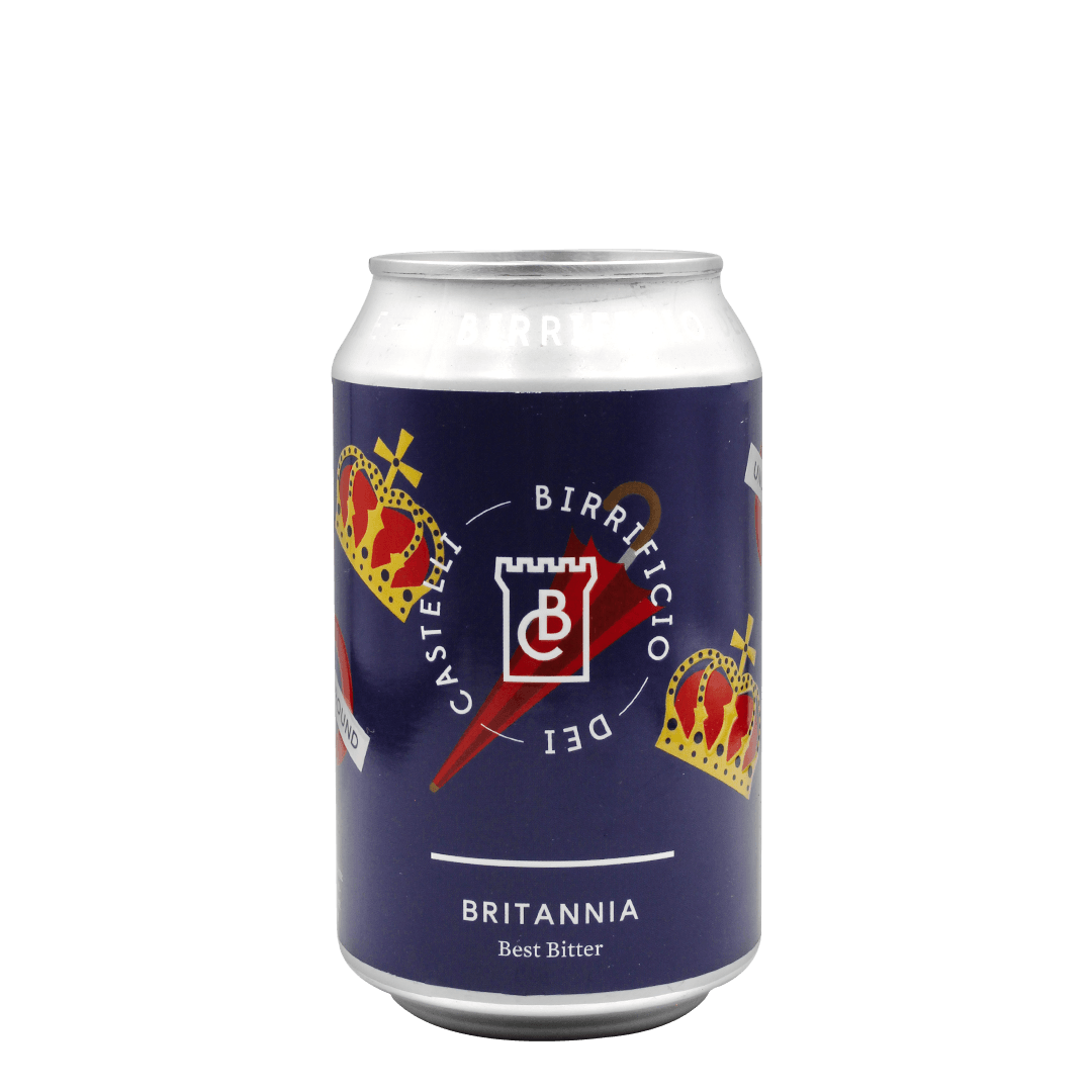 Birrificio dei Castelli Birrificio dei Castelli ∣ Britannia ∣ 4,1% ∣ Lattina 33 Cl. (Ct 18 Pz) 33 CL Organic Beer