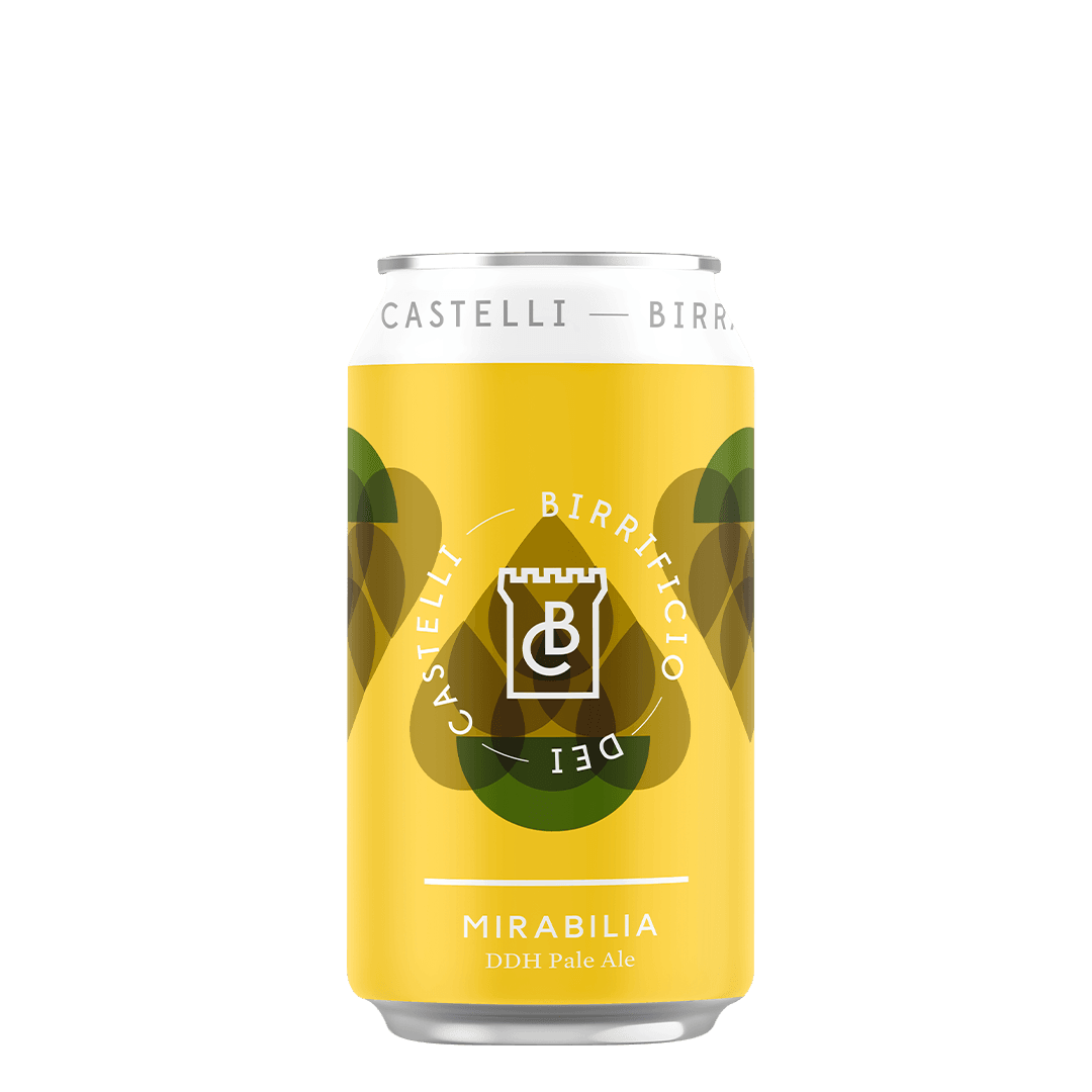 Lattina 33 Cl. della birra artigianale Mirabilia del Birrificio dei Castelli, Arcevia