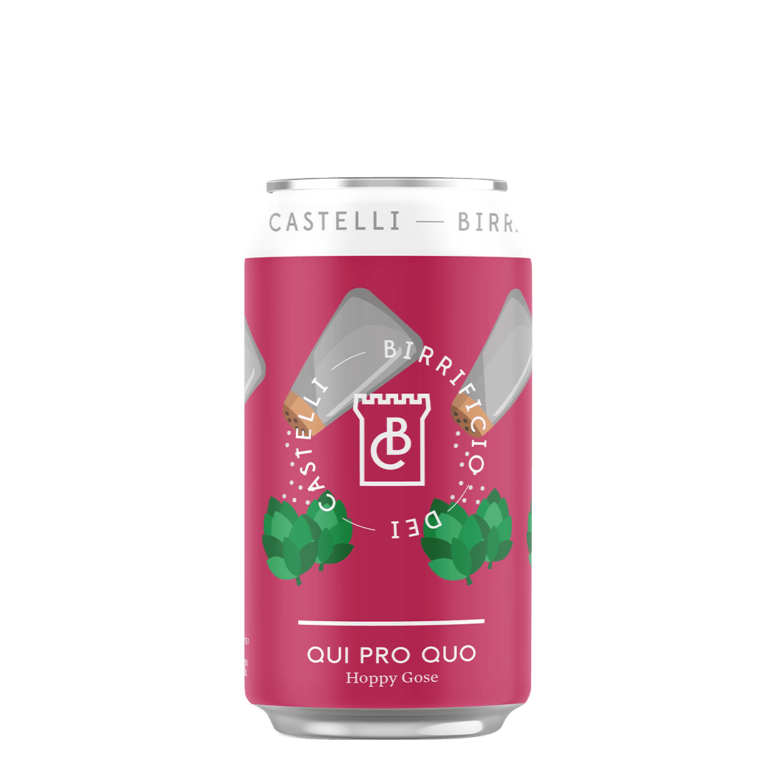 Lattina 33 Cl. della birra artigianale Qui Pro Quo del Birrificio dei Castelli, Arcevia