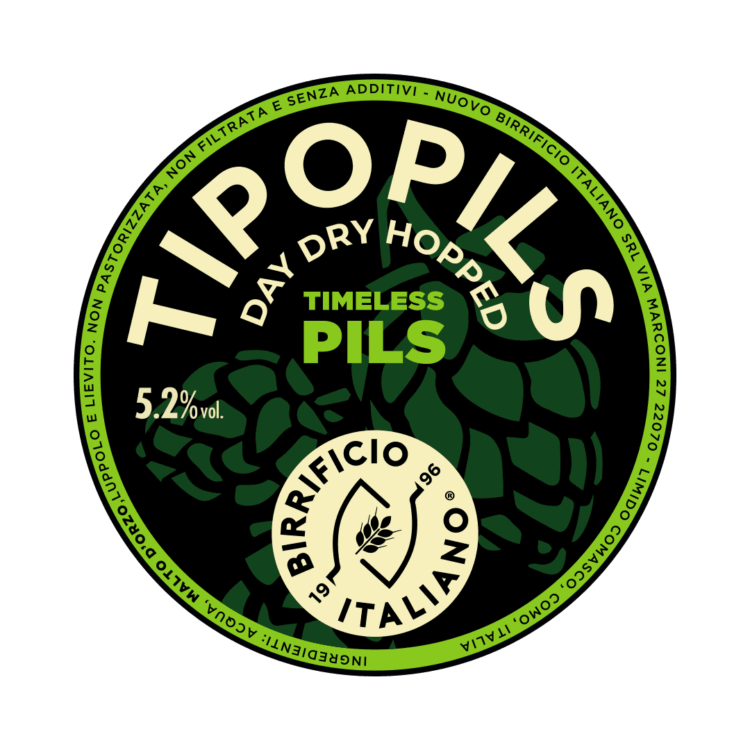 Fusto Acciaio 20 Lt. della birra artigianale Tipopils Day Dry Hopped di Birrificio Italiano, Limido Comasco
