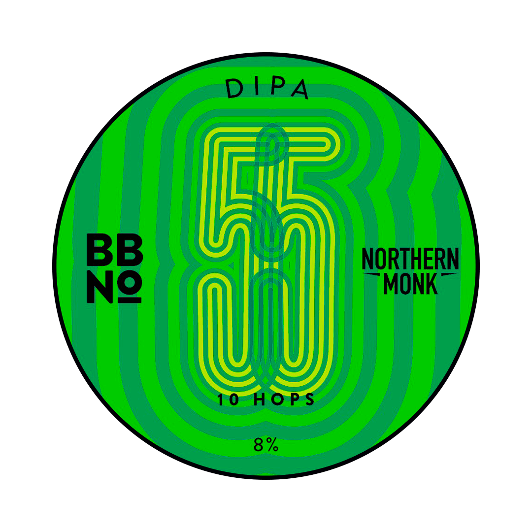 Brew By Numbers Brew By Numbers collab. Northern Monk | 55 Double IPA 10 Hop | 8% | Keykeg 20 Lt. 20 LT Organic Beer