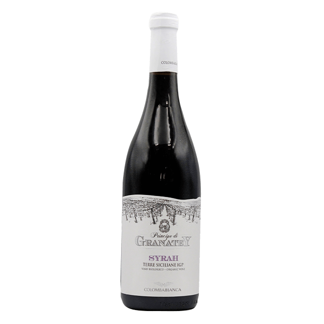 Colomba Bianca Cantine Colomba Bianca | Principe di Granatey Syrah | BIO IGP Terre Siciliane | 14% | Bottiglia 75 Cl. (Ct 6 Pz) 75 CL Organic Beer
