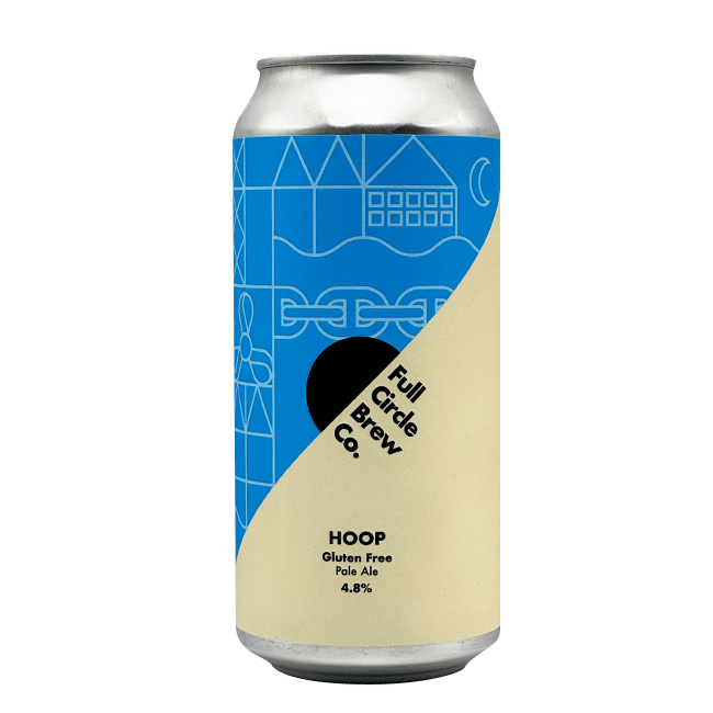 Lattina 44 Cl. della birra artigianale Hoop Gluten Free di Full Circle Brew Co, Newcastle