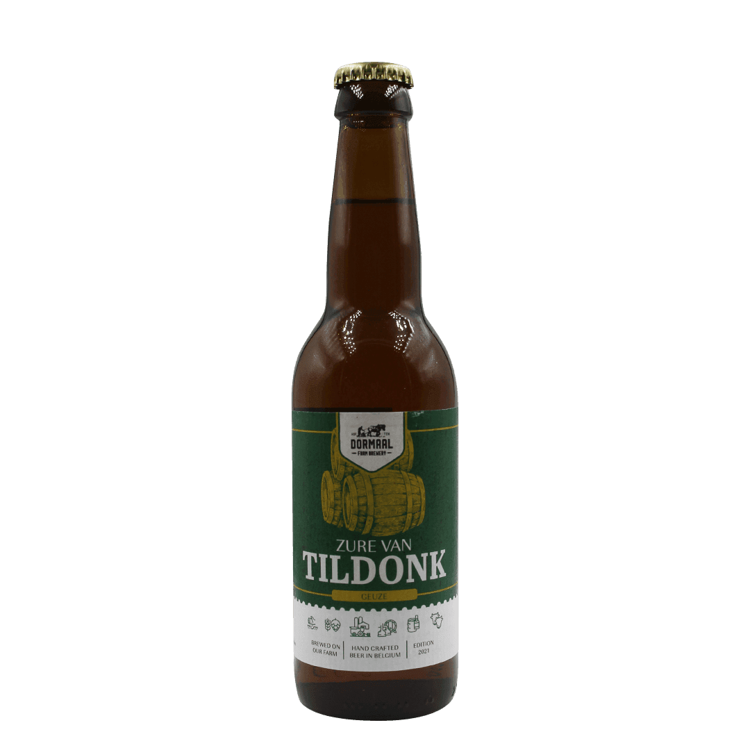 Bottiglia 33 Cl. della birra artigianale Geuze Zure Van Tildonk di Hof Ten Dormaal, Tildonk