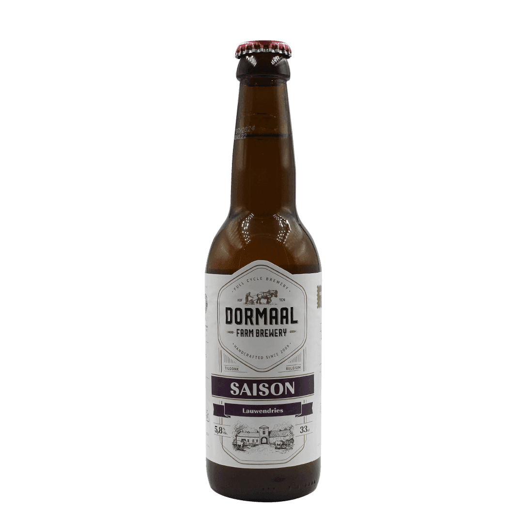 Bottiglia 33 Cl. della birra artigianale Saison Lauwendries di Hof Ten Dormaal, Tildonk