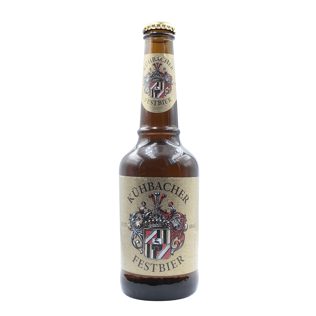 Bottiglia 33 Cl. della birra artigianale Festbier di Kuhbacher Schlossbrauerei, Kühbach