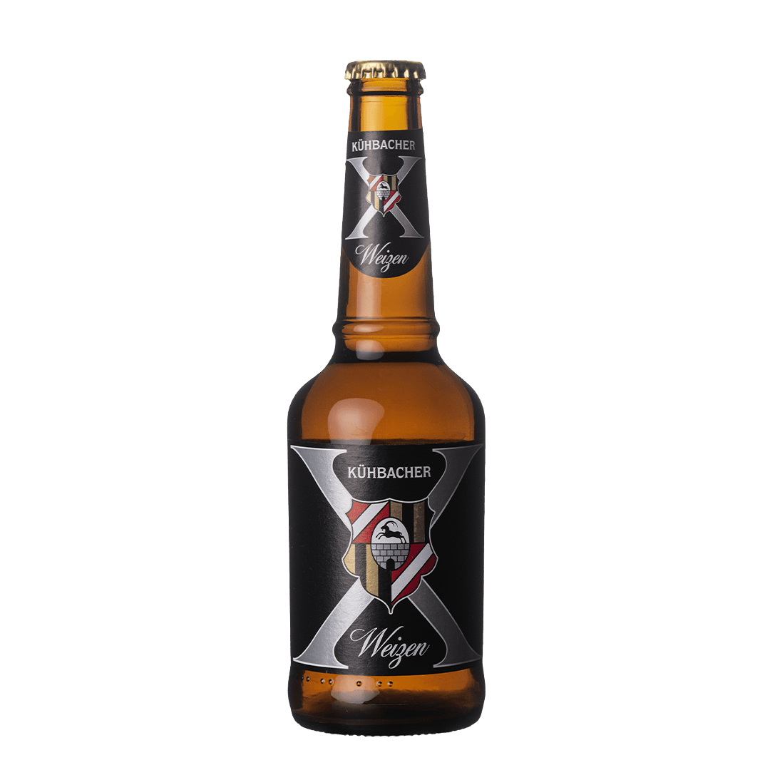 Bottiglia 33 Cl. della birra artigianale Weizen di Kuhbacher Schlossbrauerei, Kühbach