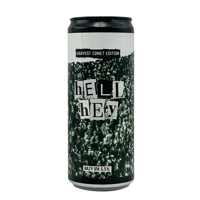 Lattina 33 Cl. della birra artigianale Hell Hey (Harvest Comet Edition 2023) di LA Brewery, Bernareggio