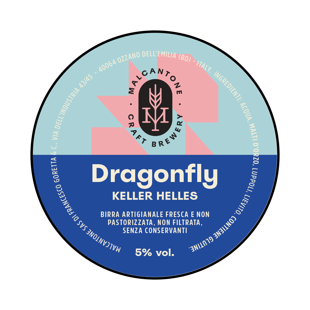 Malcantone Malcantone | Dragonfly | 5% | Acciaio 30 Lt. (Baionetta) 30 LT ACCIAIO Organic Beer