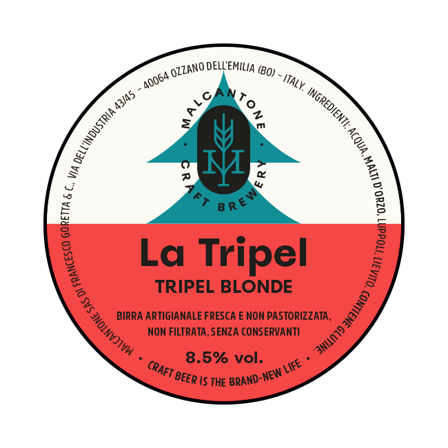 Malcantone Malcantone | La Tripel | 8,5% | Acciaio 20 Lt. Baionetta 20 LT ACCIAIO Organic Beer