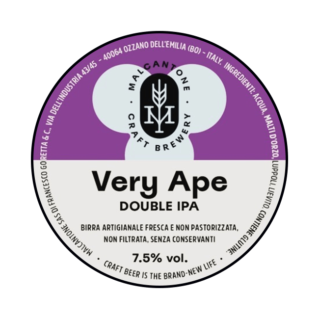 Malcantone Malcantone | Very Ape | 7,5% | Acciaio 20 Lt. Baionetta 20 LT ACCIAIO Organic Beer