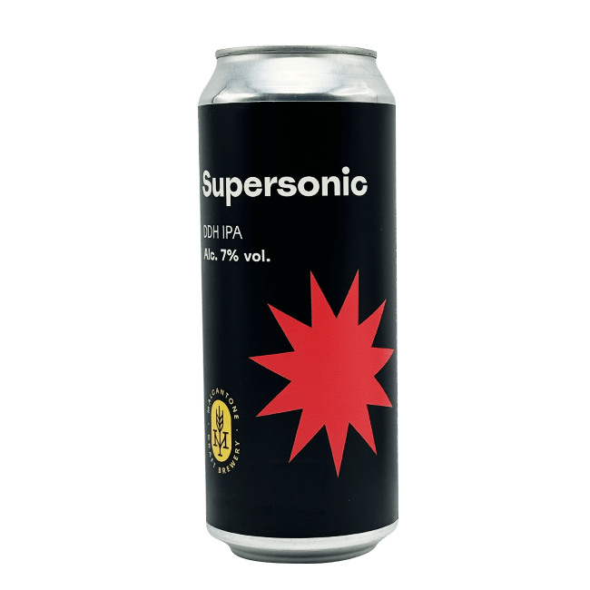 Lattina 50 Cl. della birra artigianale Supersonic di Malcantone, Ozzano dell'Emilia