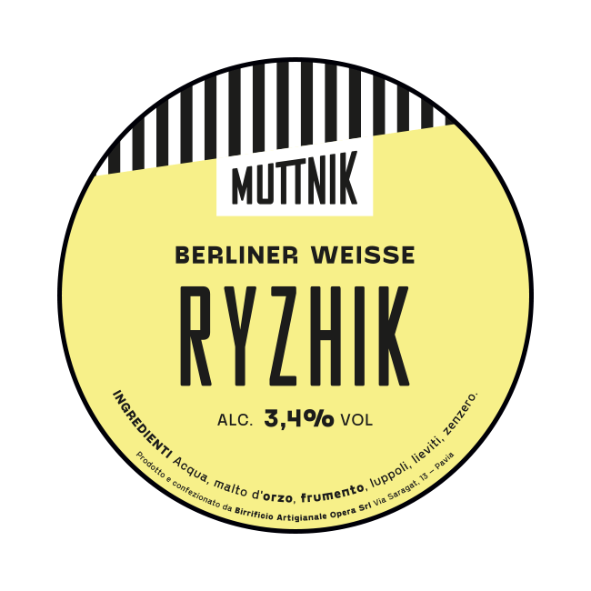 Muttnik Muttnik | Ryzhik | 3,4% | Polykeg 24 Lt. Baionetta 24 LT Organic Beer