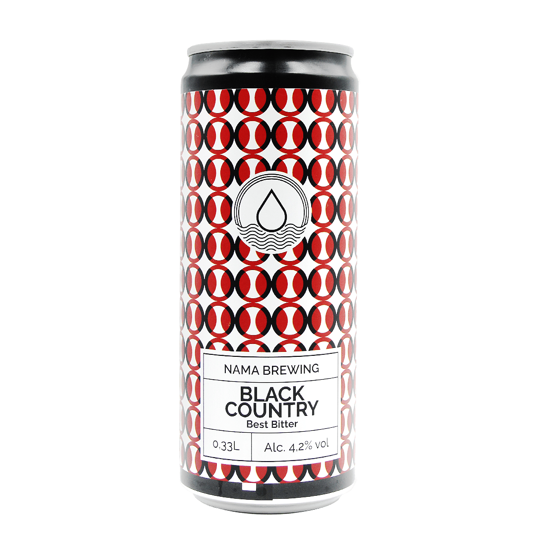 Lattina 33 Cl. della birra artigianale Black Country di NAMA Brewing, Treviglio