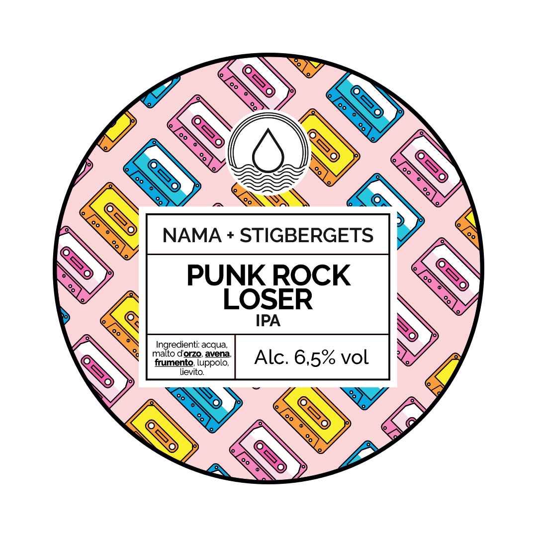 Nama Brewing Nama Brewing collab. Stigbergets | Punk Rock Loser | 6,5% | Acciaio 20 Lt. (Baionetta) 20 LT ACCIAIO Organic Beer