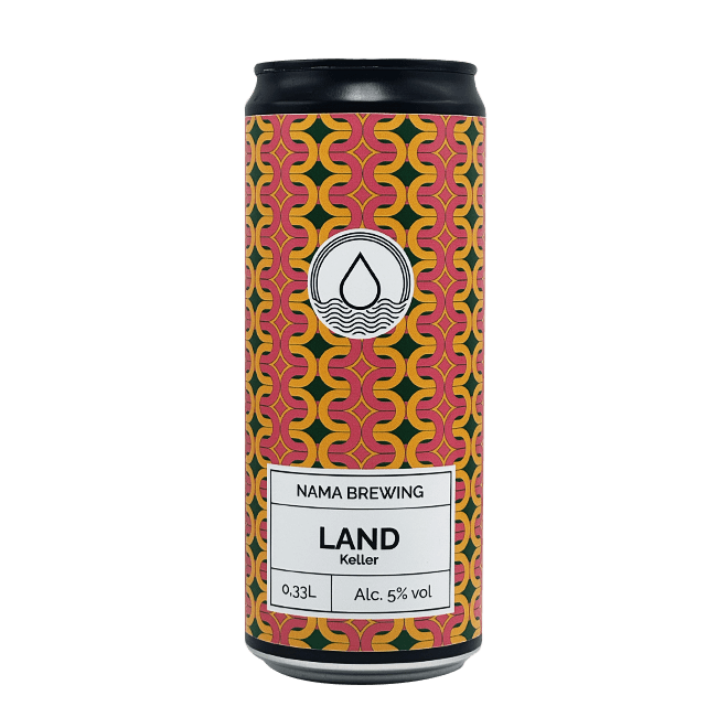 Lattina 33 Cl. della birra artigianale Land di NAMA Brewing, Treviglio