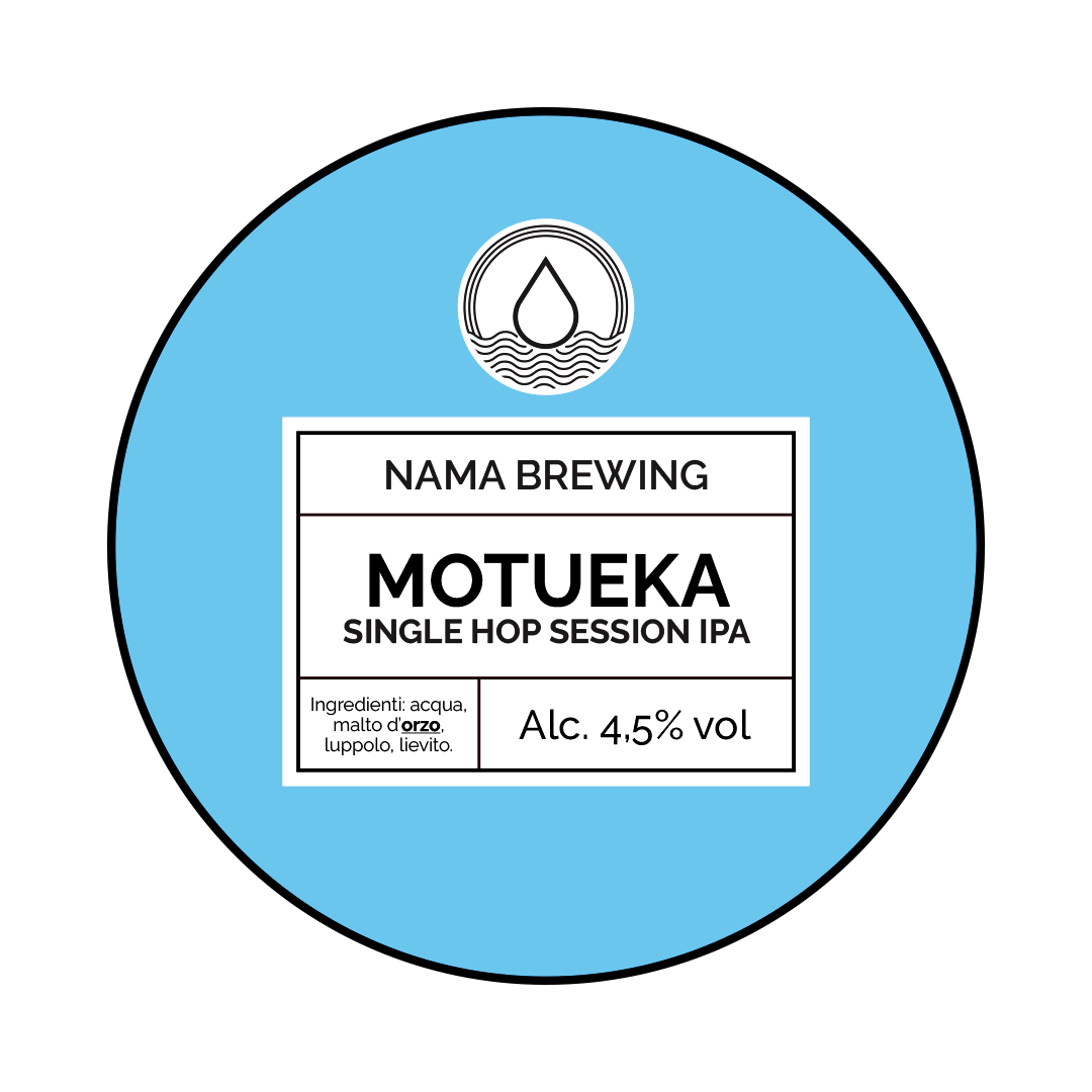 Fusto Acciaio 20 Lt. della birra artigianale Motueka di NAMA Brewing, Treviglio