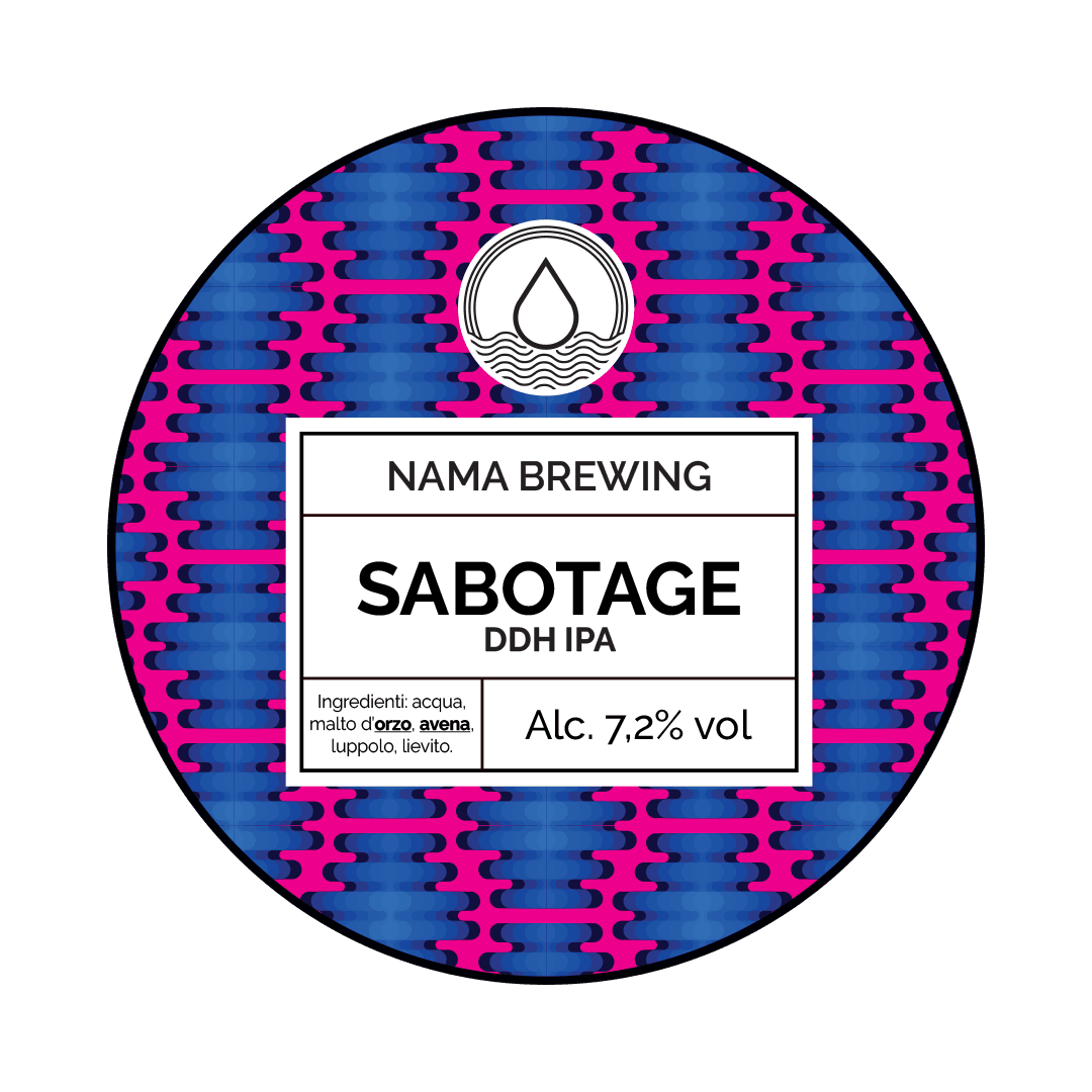 Fusto Acciaio 20 Lt. della birra artigianale Sabotage di NAMA Brewing, Treviglio