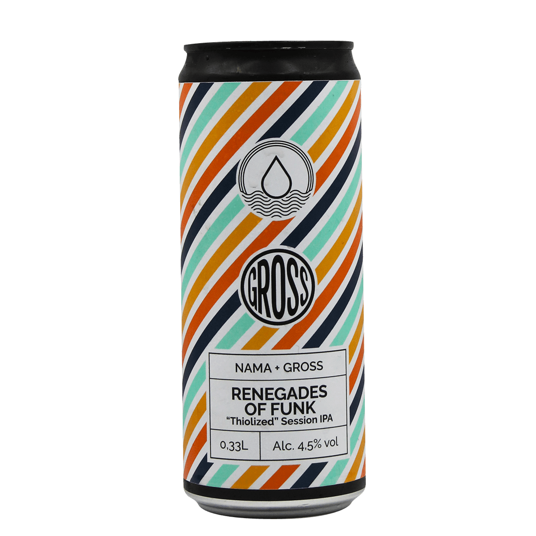 Lattina 33 Cl. della birra artigianale Renegades Of Funk di NAMA Brewing, Treviglio