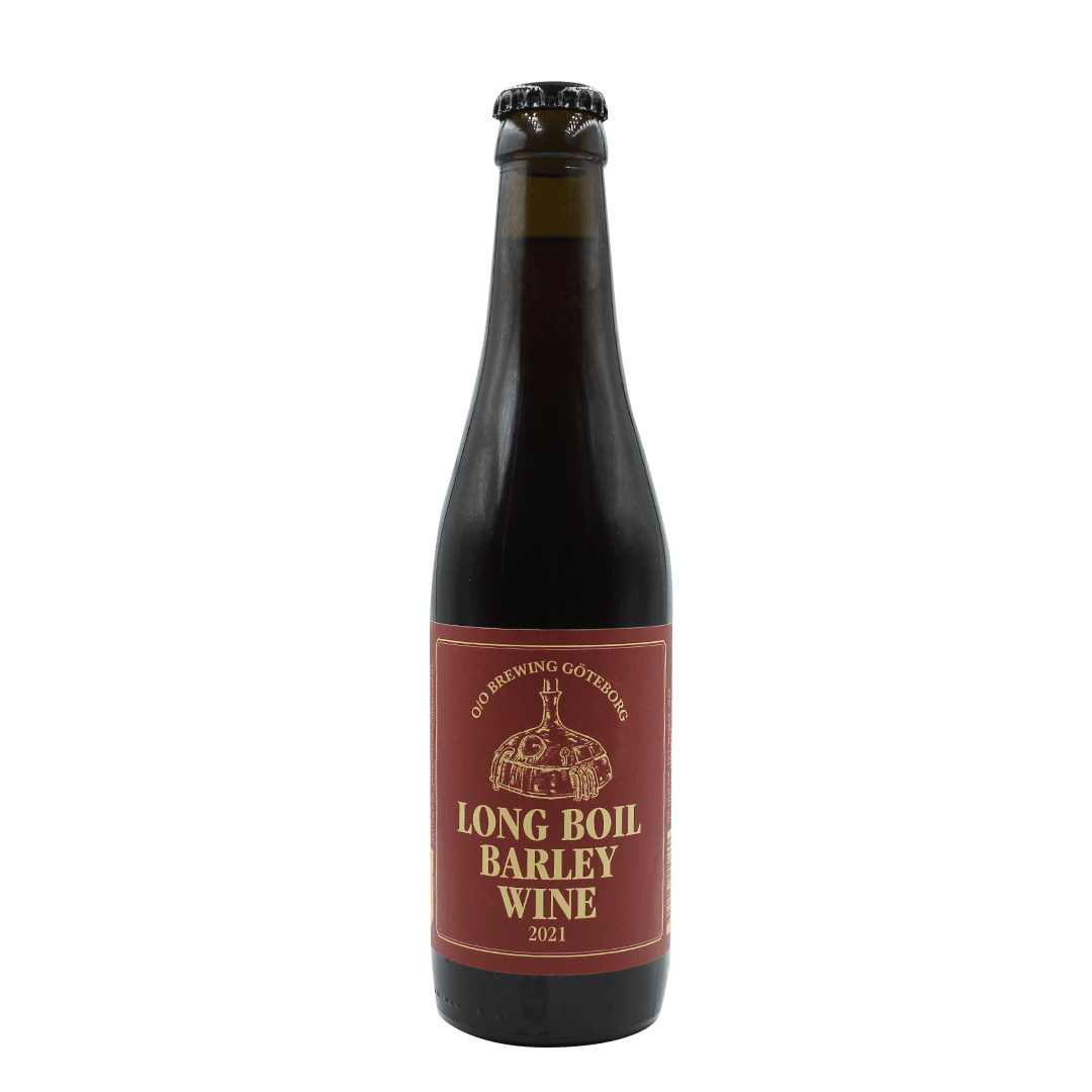 Bottiglia 33 Cl. della birra artigianale Long Boil Barley Wine 2020/2021 di O/O Brewing, Göteborg