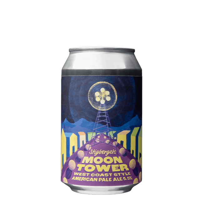 Lattina 33 Cl. della birra artigianale Moon Tower di Stigbergets, Göteborg