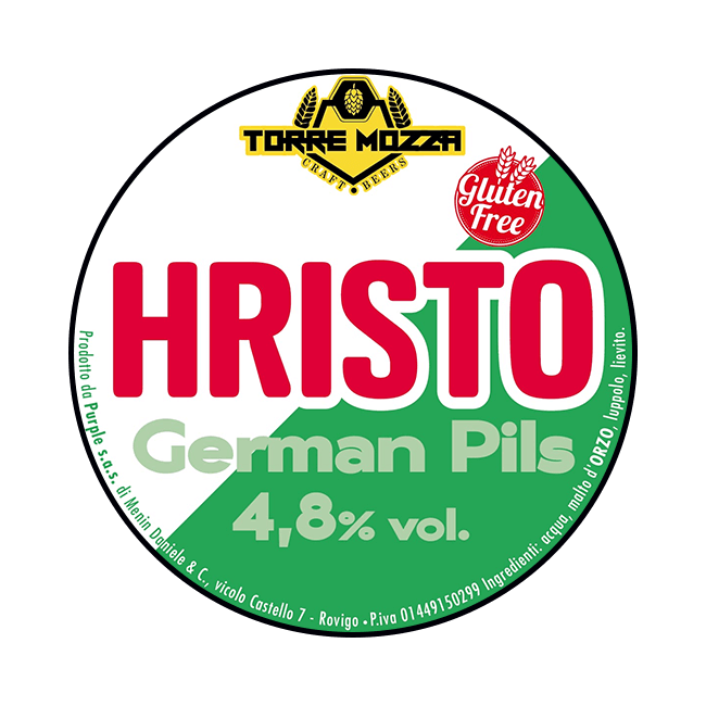 Torre Mozza Torre Mozza | Hristo Gluten Free | 4,8% | Polykeg 25 Lt. Baionetta 25 LT Organic Beer