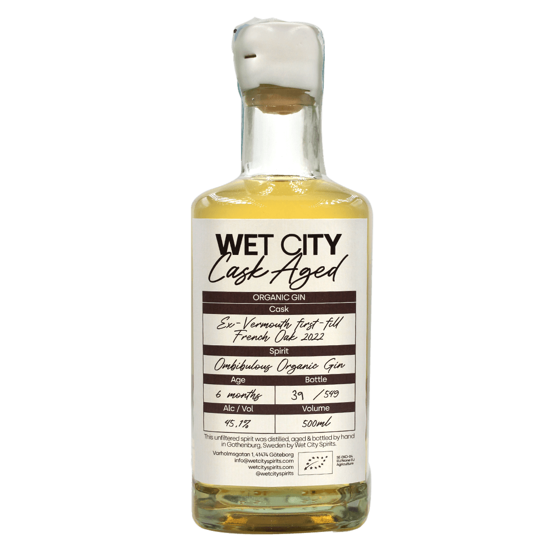 Wet City Spirits Wet City | Ombibulous Gin BIO (Vermouth Cask Aged) | 45,1% | 50 Cl. LIQUORI Organic Beer