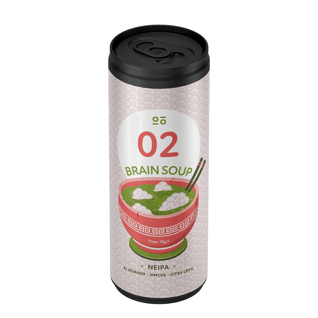 Lattina 33 Cl. della birra artigianale Brain Soup 02 di Zona Mosto, Rho
